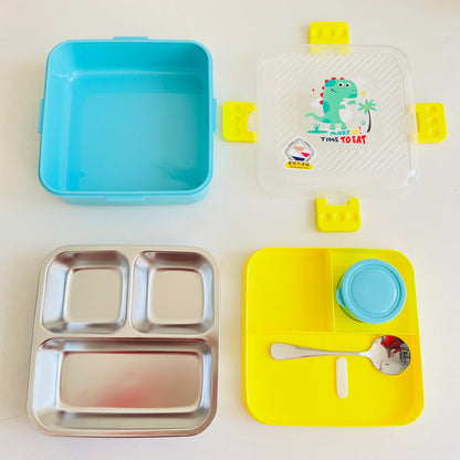 NIYO TOYS compartment lunchbox for kids with vibrant colors and multiple compartments for easy meal organization