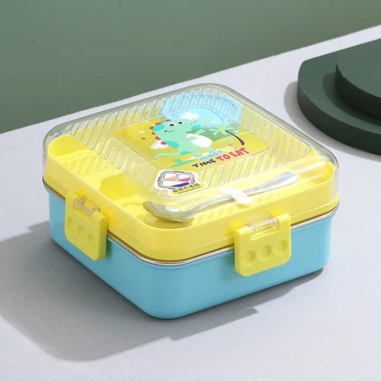 NIYO TOYS colorful compartment lunchbox for kids with a fun animal design and secure lid