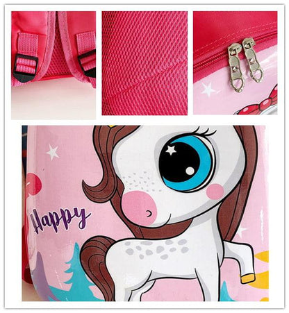 NIYO TOYS Cute dinosaur backpack for children with adjustable straps and colorful design