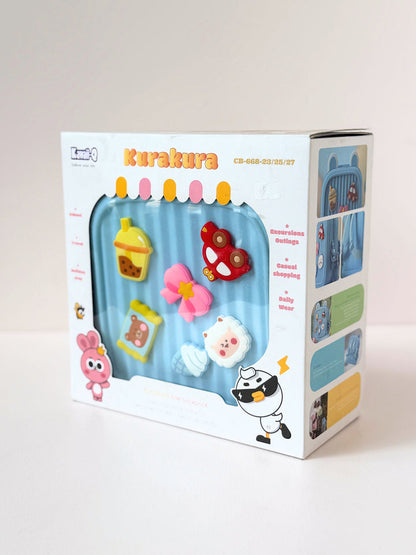 Cute kids backpack in blue with animal decorations, perfect for preschool age, ideal for school and outings