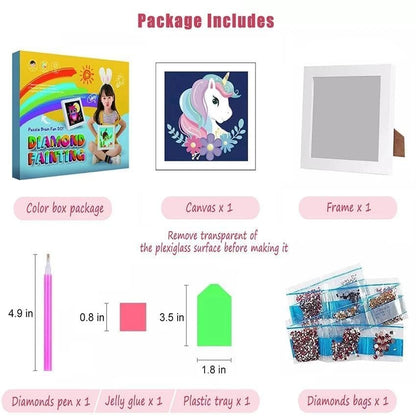 Niyo Toys diamond painting diamonds kit with colorful gems, age 6+, perfect for creative birthday return gifts