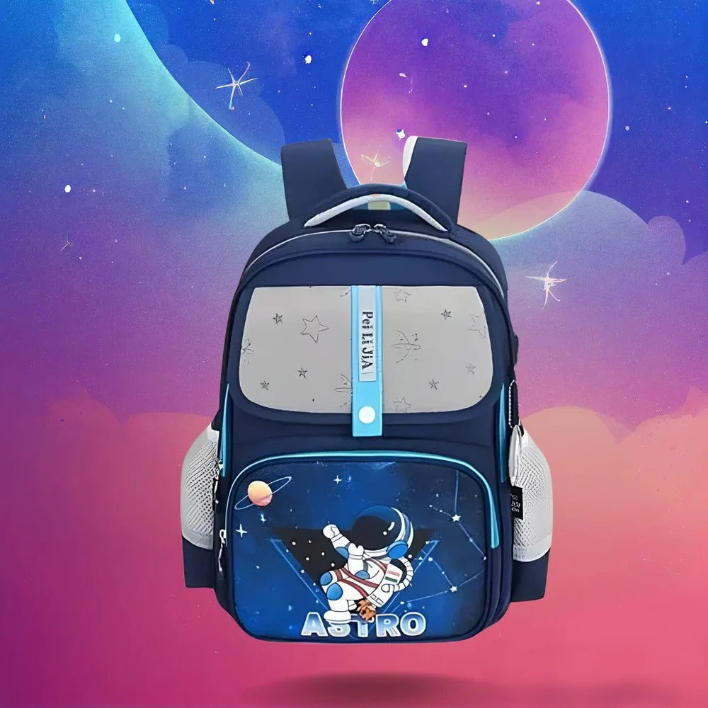 Niyo Toys dinosaur backpack in navy blue for kids age 3+, perfect for school and playtime