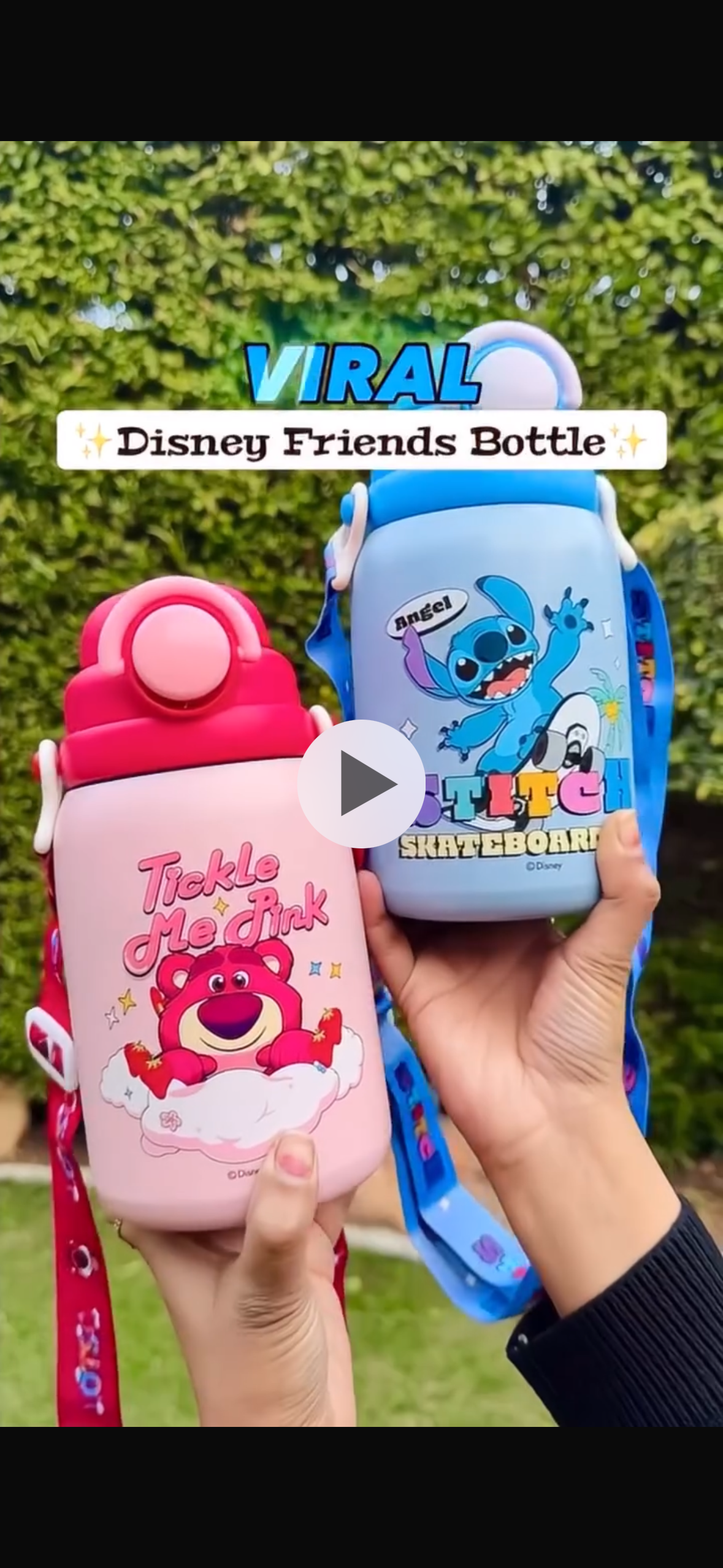 NIYO TOYS stainless steel drinks bottle in pink and blue, ideal for kids ages 3+, perfect for outdoor activities