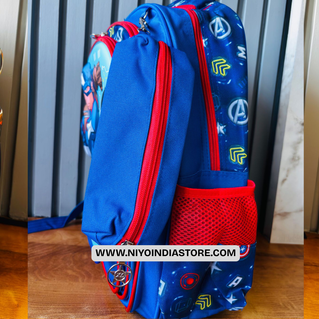 NIYO TOYS Durable Kids 3D Bags with vibrant colors and multiple pockets for easy organization