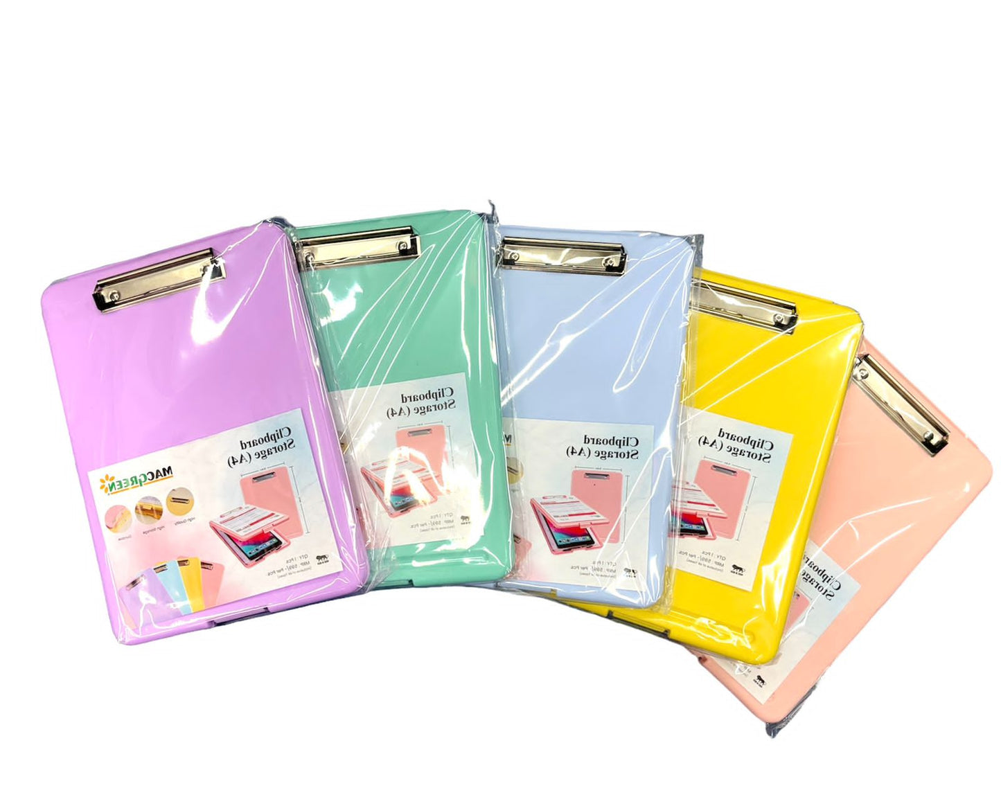 NIYO TOYS Exam Pad Set in Assorted Colors with Clip for Easy Note Taking