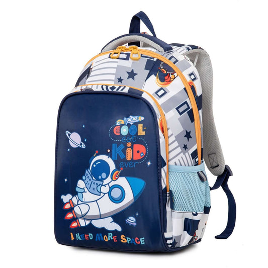NIYO TOYS educational space theme backpack featuring astronaut and rocket design for kids