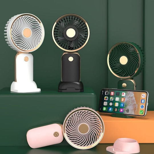 NIYO TOYS handheld fan in white, black, and pink colors, perfect for kids and adults ages 3 and up