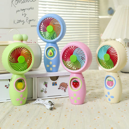 NIYO TOYS colorful mini fan set in green, blue, pink for kids age 3+, perfect for warm days