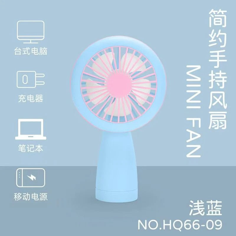 NIYO TOYS blue mini fan, portable design for kids and adults, ideal for outdoor use