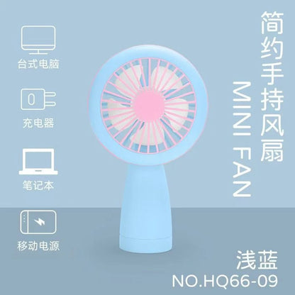 NIYO TOYS blue mini fan, portable design for kids and adults, ideal for outdoor use