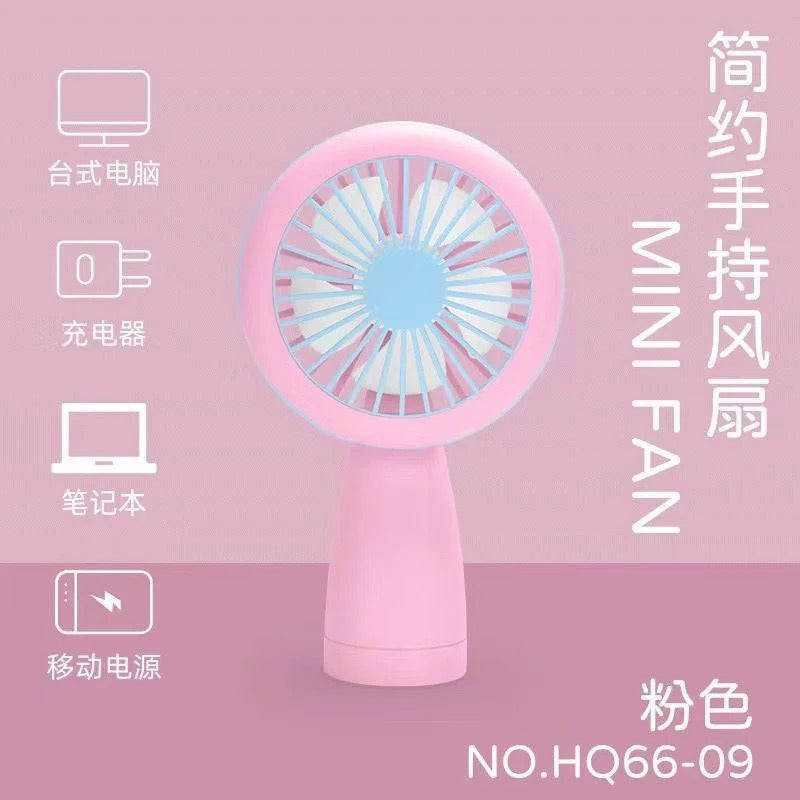 NIYO TOYS pink mini fan, portable design for on-the-go use, perfect for all ages