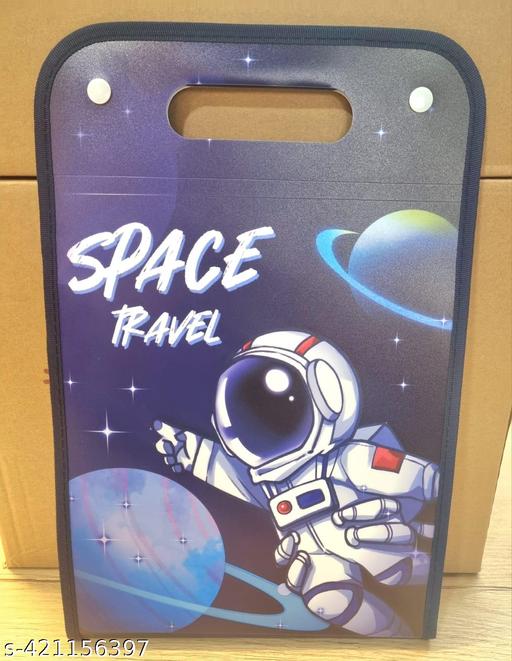 Space-themed folder file with astronaut design, perfect for kids and school use