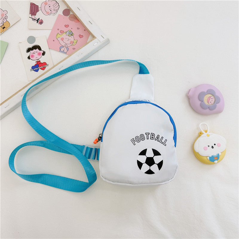 NIYO TOYS Football kids shoulder bag with blue strap and soccer ball design for young sports enthusiasts