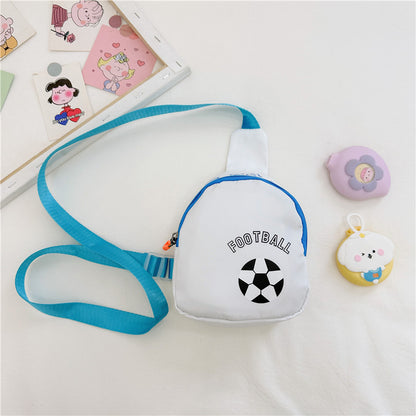 NIYO TOYS Football kids shoulder bag with blue strap and soccer ball design for young sports enthusiasts