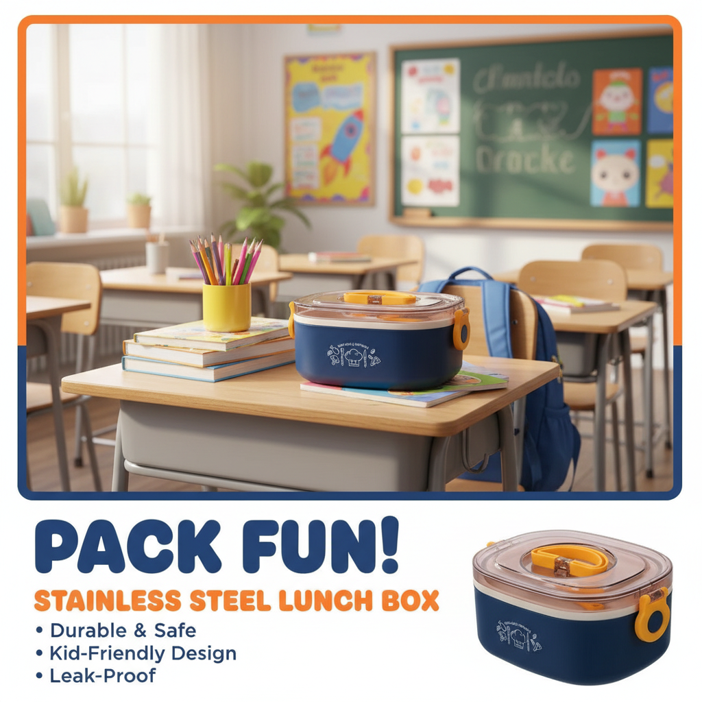 NIYO TOYS Stainless Steel Lunch Box for Kids NIYO TOYS