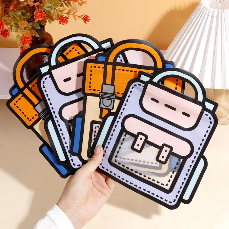 Colorful goody bag bags for kids, perfect for birthday parties and ages 3+, featuring playful design
