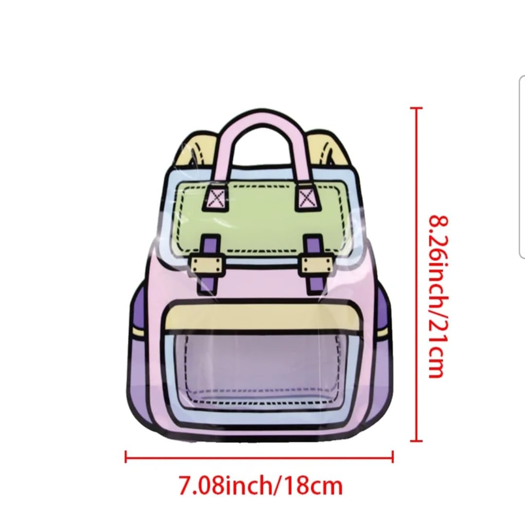 Transparent purple and pink goody bag bags for kids ages 3 and up, perfect for birthdays and parties