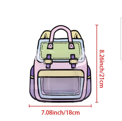 Transparent purple and pink goody bag bags for kids ages 3 and up, perfect for birthdays and parties