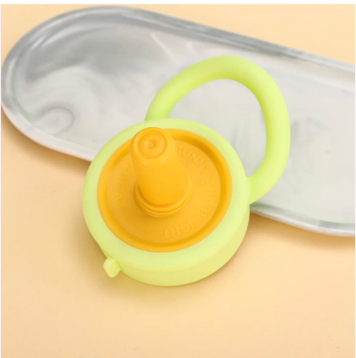 NIYO TOYS Silicone Sipper in Yellow and Green for Easy Drinking for Toddlers