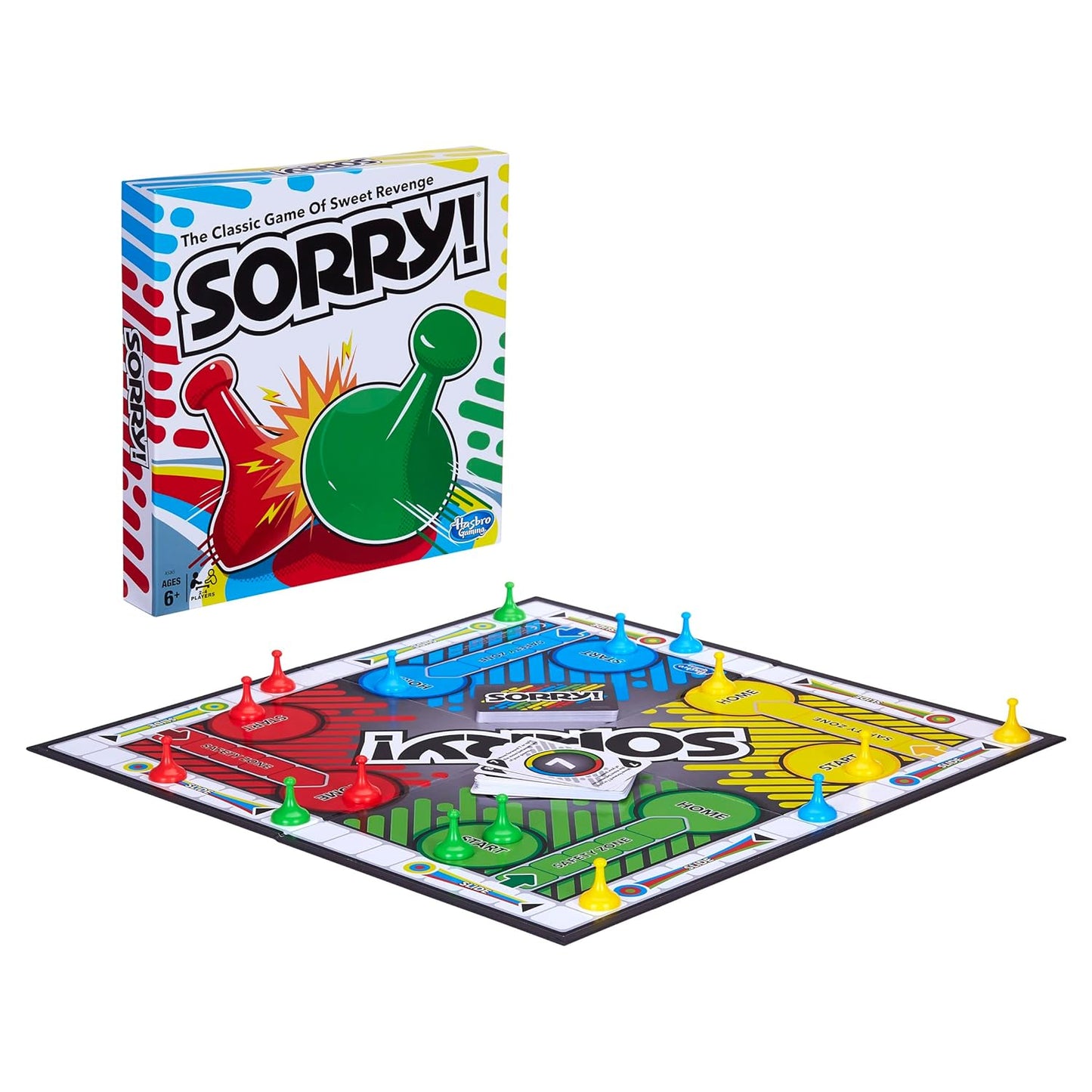 Sorry! Board Game by NIYO TOYS with colorful game pieces, ages 6+, perfect for family game nights