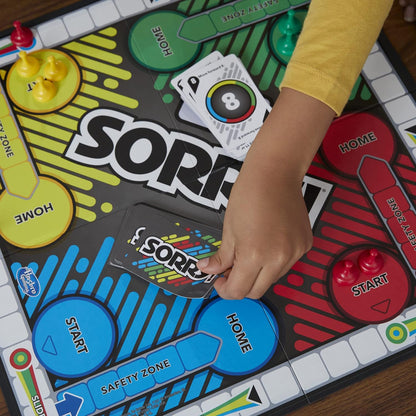 Colorful Sorry board game for ages 6 and up, perfect for family game nights and fun entertainment
