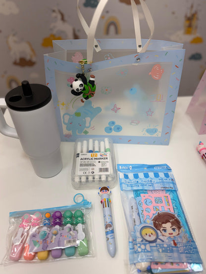 Hello Kitty themed hamper in pastel colors, perfect for kids' storage and organization, suitable for ages 3 and up