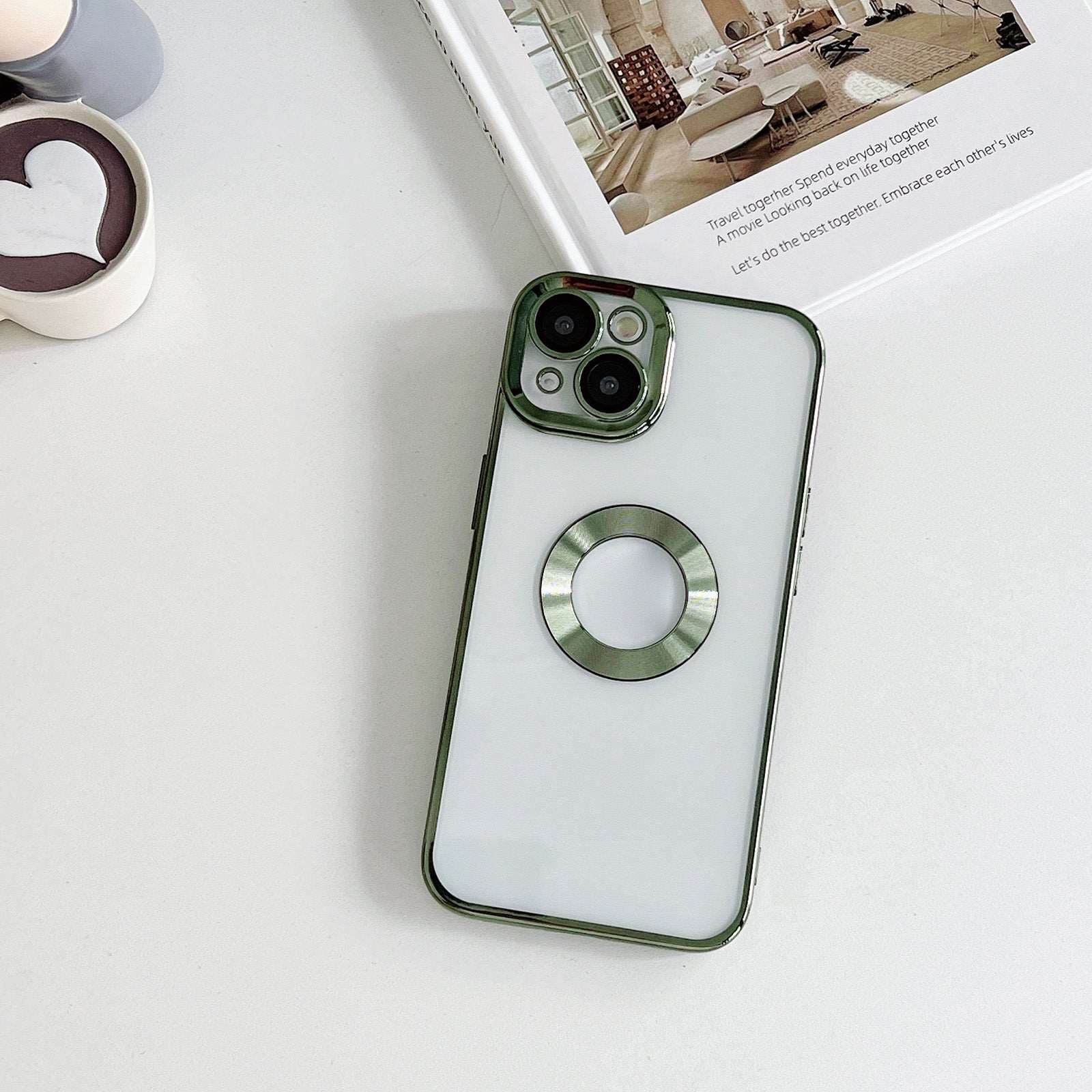 iPhone 13 Electroplating CD Texture Transparent Case NIYO TOYS