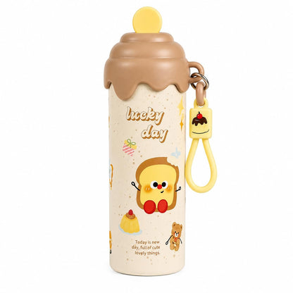 NIYO TOYS cecream Mini Tumbler – 500ml Stainless Steel Double-Walled Travel Mug – Leak-Proof, BPA-Free with Straw