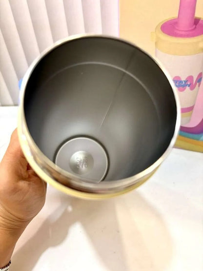 Stainless Steel Tumbler 2118 650ml with Straw and Carry Handle NIYO TOYS