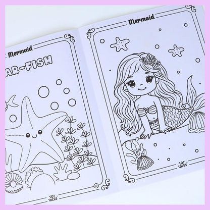 Space and Unicorn Coloring Book for Kids