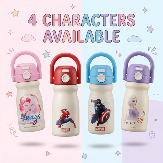 Marvel & Disney 500ml Insulated Kids Water Bottle