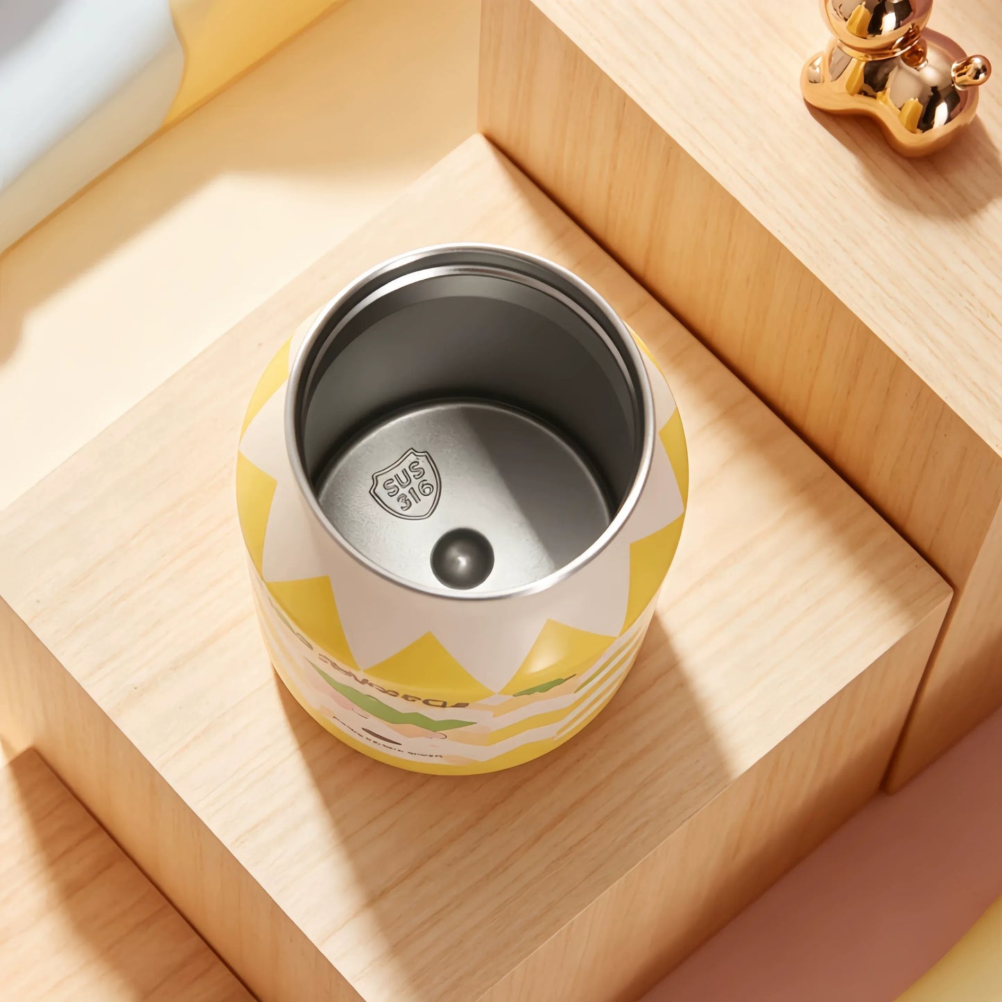 Niyo toys Cute 400ml Stainless Steel Insulated Sipper Bottle