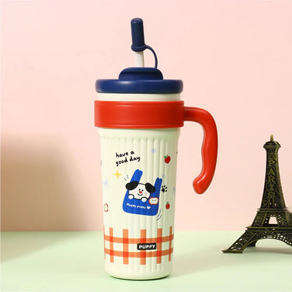 NIYO TOYS Pinteresty Stainless Steel Dual Sipper Tumbler  750 ml