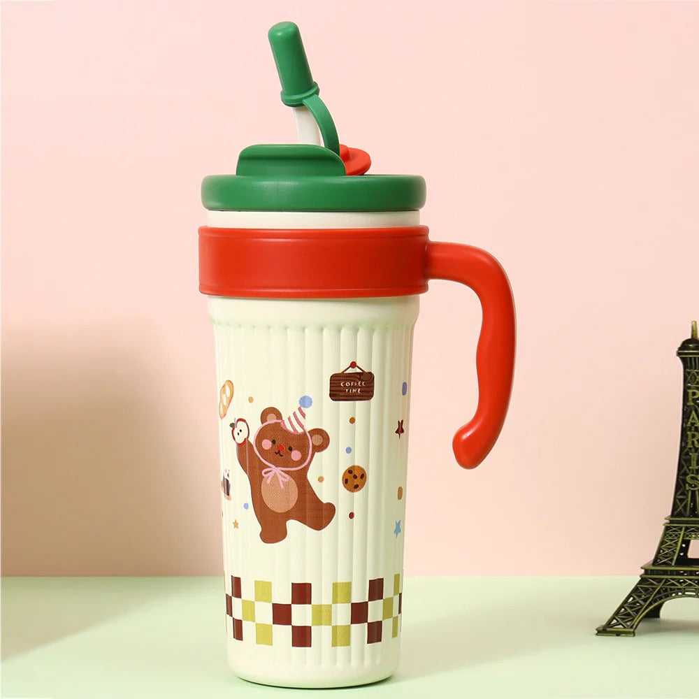 NIYO TOYS Pinteresty Stainless Steel Dual Sipper Tumbler  750 ml