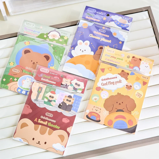 Cute Bear Deco Sticker Set for Kids
