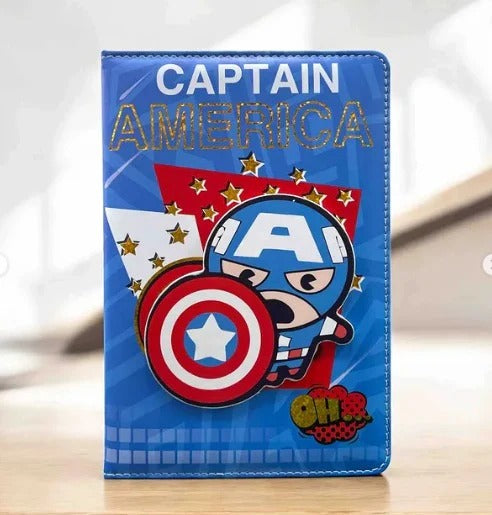 Captain America planner and diary in blue, age 3+, perfect for kids to organize their daily adventures