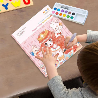 Beginner Coloring Book - Preschool Painting Set | Watercolor Painting Set