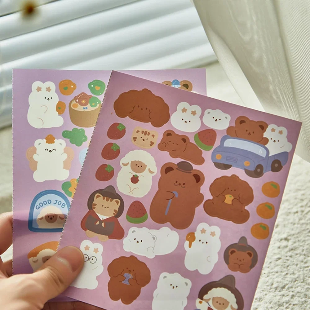 Cute Bear Deco Sticker Set for Kids