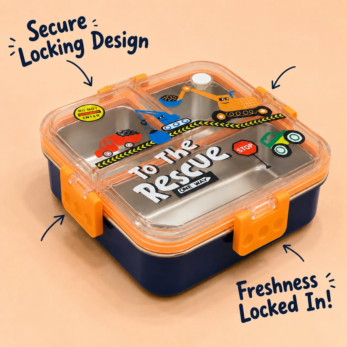 Kids' Stainless-Steel Lunch Box Set