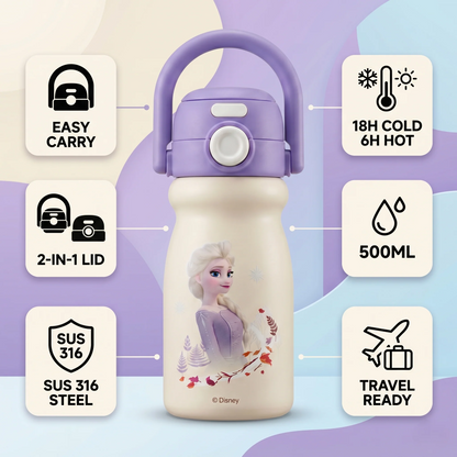 Marvel & Disney 500ml Insulated Kids Water Bottle