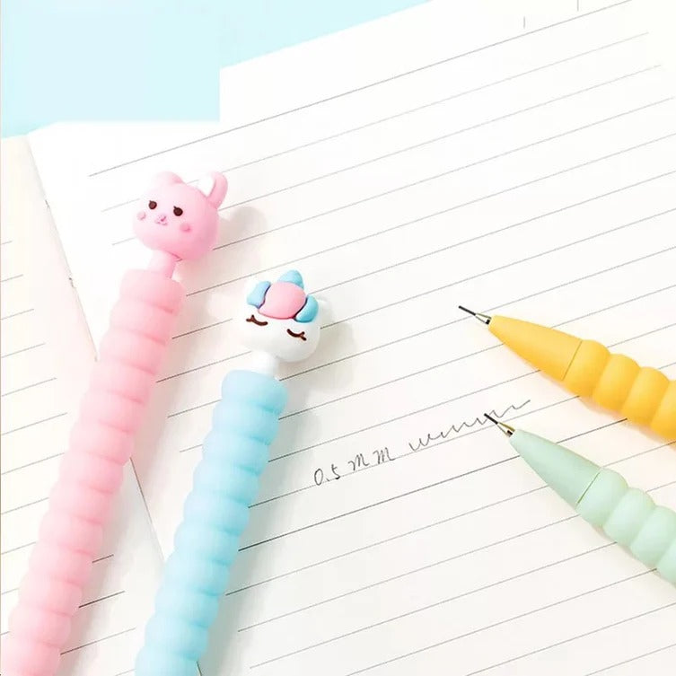 Colorful NIYO TOYS mechanical pencil pencils with cute animal tops, ideal for kids aged 6 and up