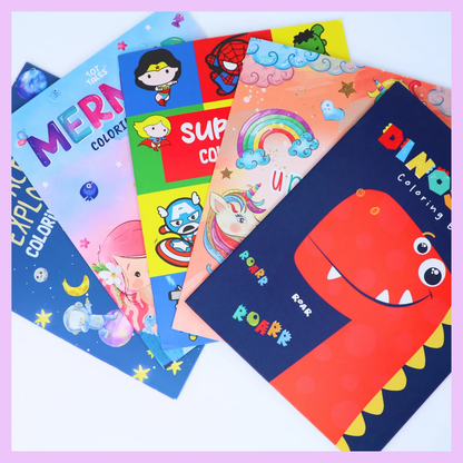 Space and Unicorn Coloring Book for Kids