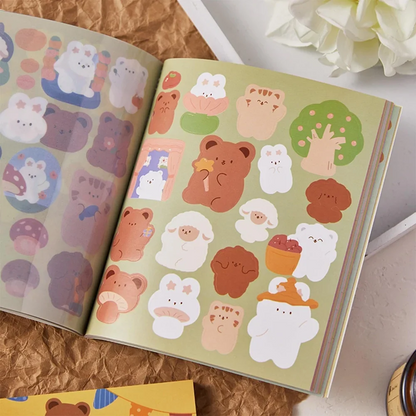 Cute Bear Deco Sticker Set for Kids
