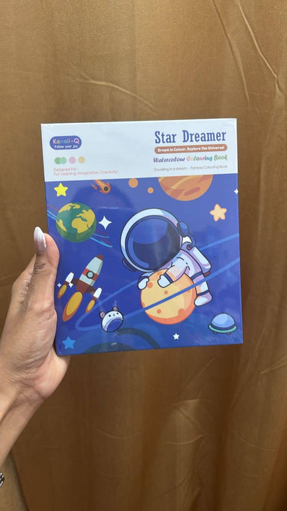 Space themed art kits for children featuring colorful astronaut and planet designs