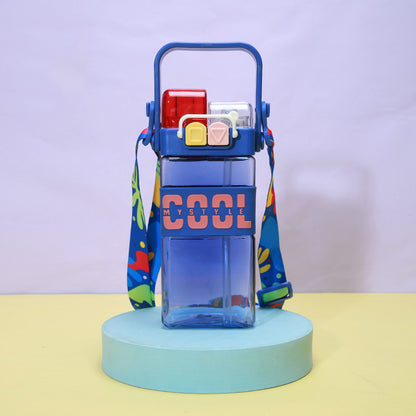 NIYO TOYS 2 in 1 kids water bottle with fun colorful design and detachable accessories