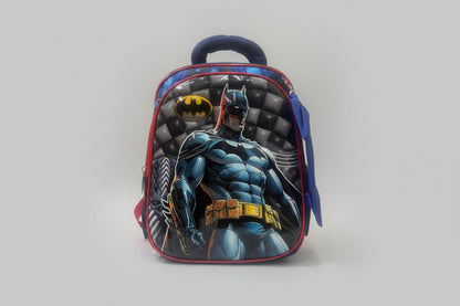 Kids backpack featuring Batman design, ideal for ages 4+, perfect for school and outdoor activities