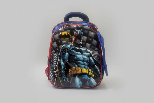 Kids backpack featuring Batman design, ideal for ages 4+, perfect for school and outdoor activities