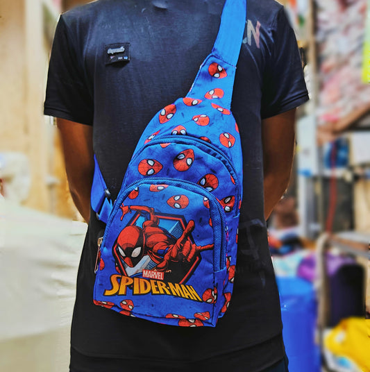 NIYO TOYS Kids Cartoon Cross Bag featuring vibrant Spider-Man design for young fans