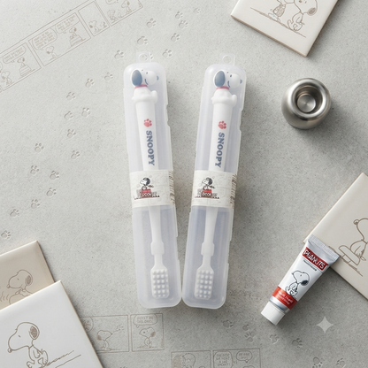 NIYO TOYS kids electric toothbrush set with Snoopy design for ages 3 and up, including travel cases
