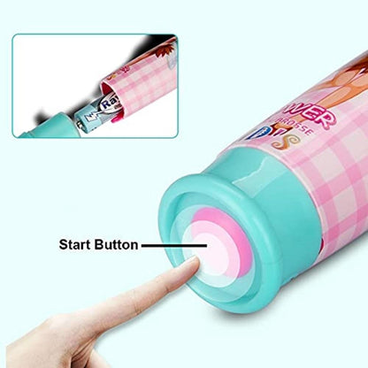 Kids electric toothbrush by NIYO TOYS with a colorful design and easy start button for fun dental care